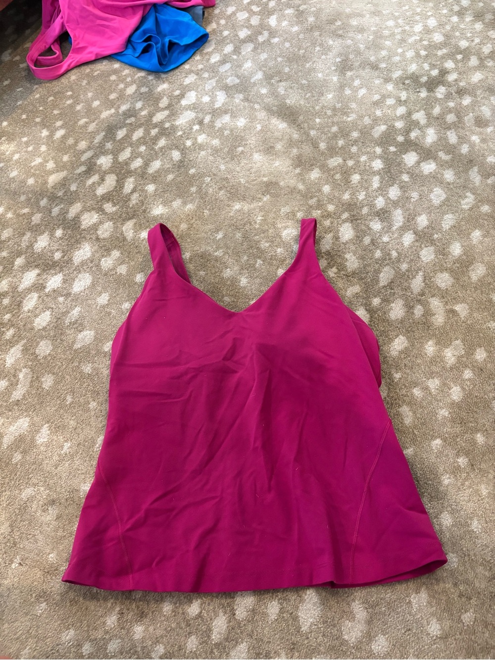 Lulu lemon waste length align tank top magenta